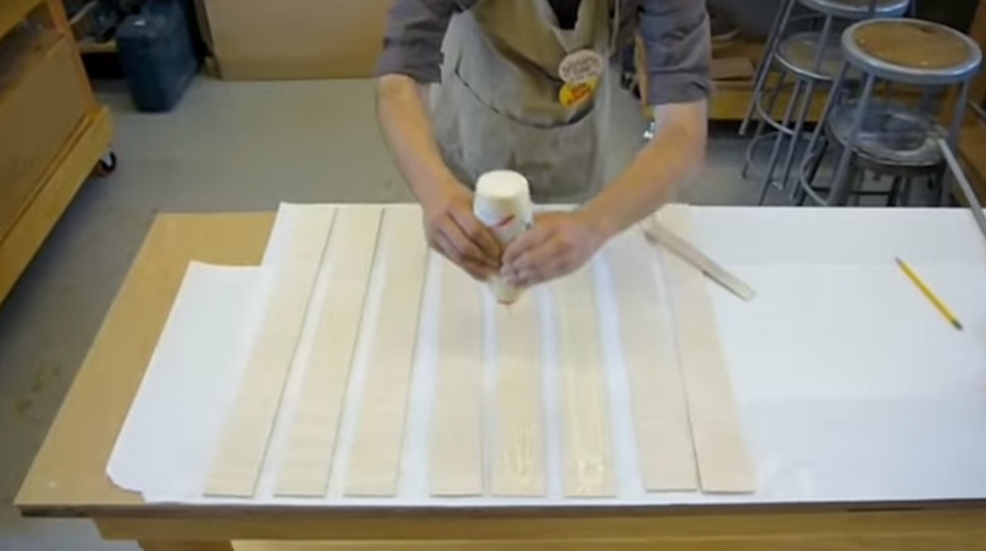 Step by Step Process Veneer laminating curved forms